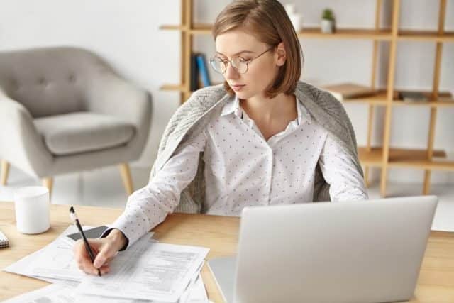 Woman Dressed Elegant For Libra Man Co-worker