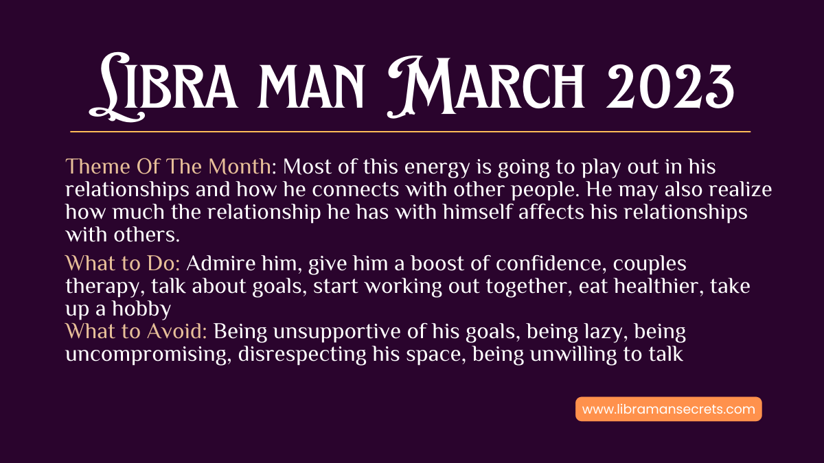 libra man horoscope for march 2023