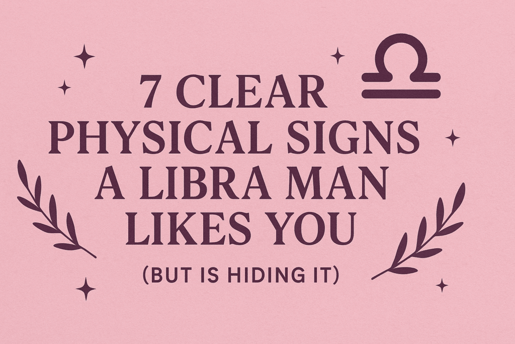 7 Clear Physical Signs a Libra Man Likes You (But is Hiding It)