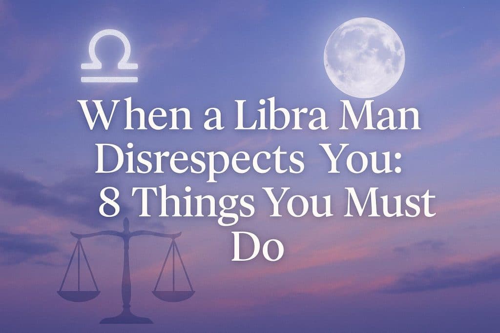 When a Libra Man Disrespects You: 8 Things You Must Do